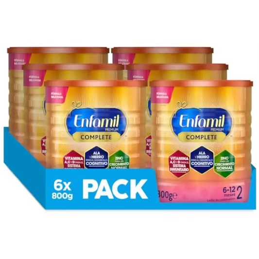 Enfamil Complete 2 Latte di proseguimento, Confezione 6 X 800 Gr