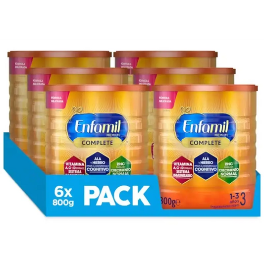 Enfamil Complete 3 Latte Crescita, Confezione 6 X 800 Gr