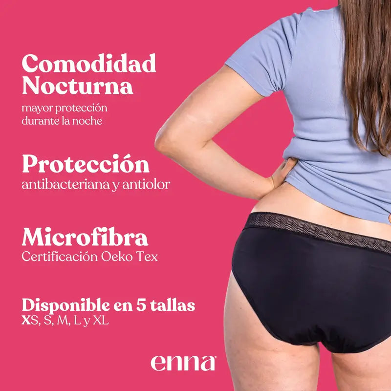 Enna Mutandina mestruale moderna - Flusso abbondante, taglia XS