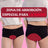 Enna Mutandina mestruale Teens Hipster - Flusso medio, 164 cm, nero