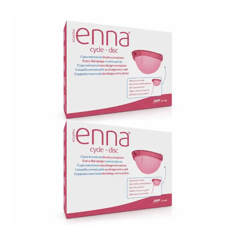 Coppetta mestruale Enna Cycle Disc, confezione da 2 pezzi