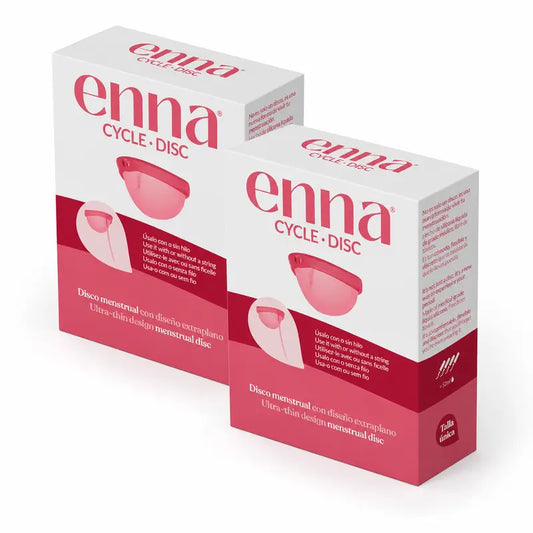 Coppetta mestruale Enna Cycle Disc, confezione da 2 pezzi