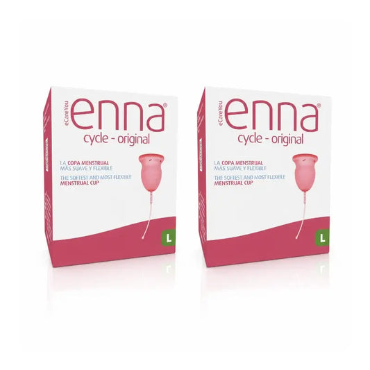 Enna Cycle Original Coppetta mestruale taglia L, confezione da 2 unità