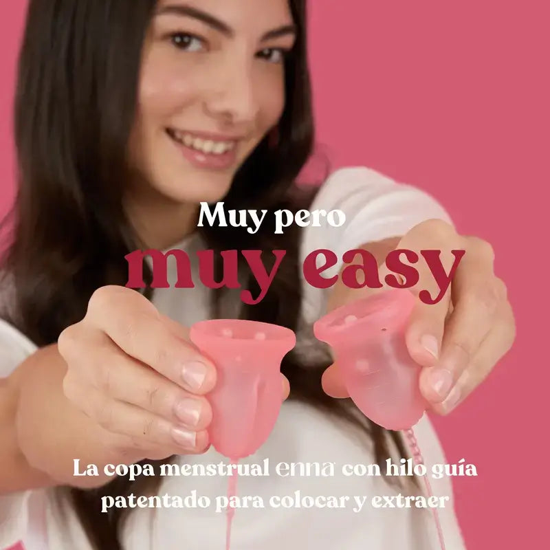 Enna Cycle Starter kit Coppetta mestruale, confezione da 2 pezzi.