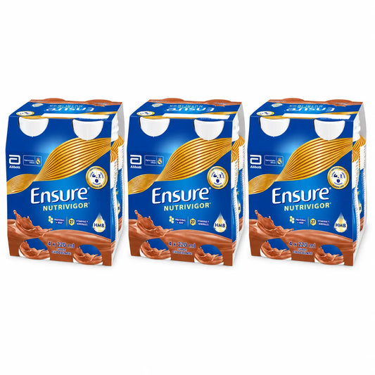 Ensure Nutrivigor Frullato al cioccolato, Confezione 12x220 Ml