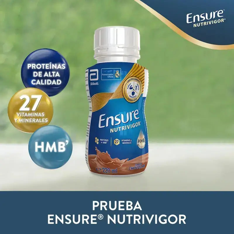Ensure Nutrivigor Frullato al cioccolato, Confezione 8x220 Ml
