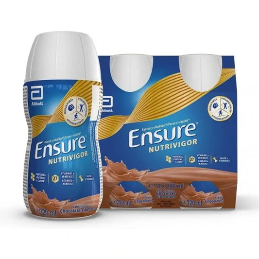 Ensure Nutrivigor Frullato al cioccolato per adulti, 4 flaconi da 220 ml