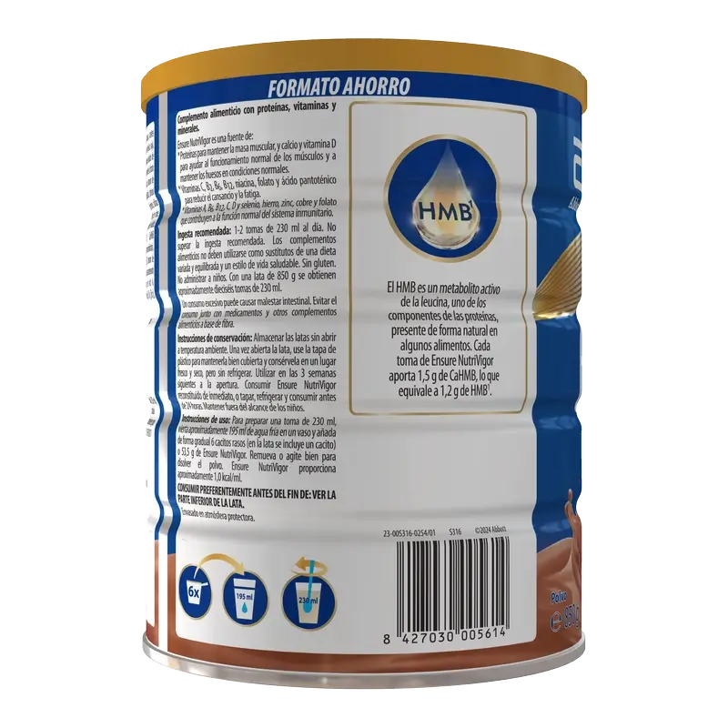Ensure Nutrivigor Cioccolato Adulti, 850 g