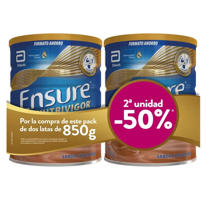 Ensure Nutrivigor al cioccolato 2X850 g, 1700 grammi