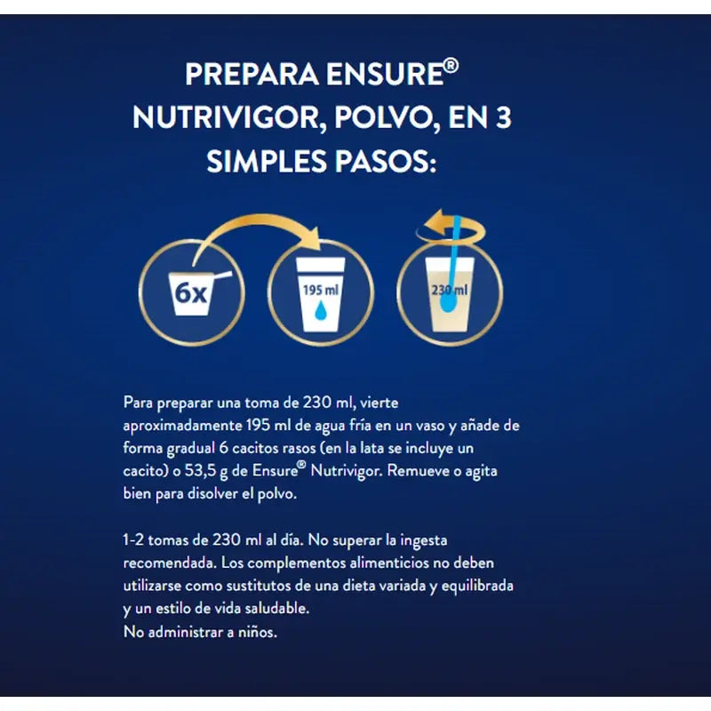 Ensure Nutrivigor Cioccolato, Confezione 2x850 grammi