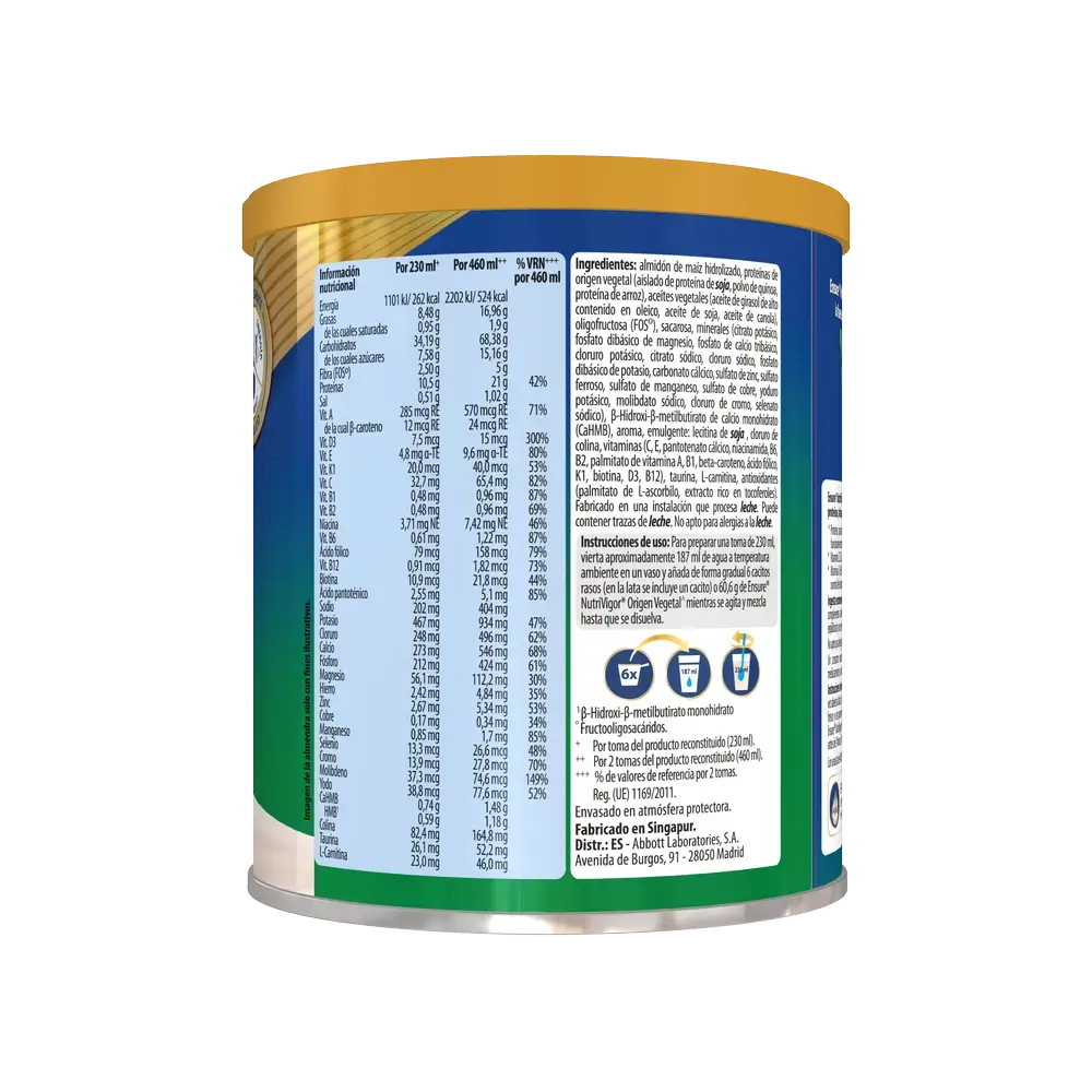 Ensure Nutrivigor Origine Vegetale Gusto Mandorla Adulti, 400 g