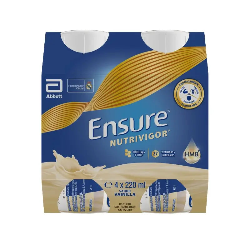 Ensure Nutrivigor Frullato alla vaniglia per adulti, 4 flaconi x 220 ml