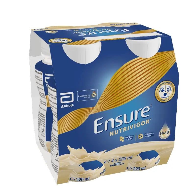 Ensure Nutrivigor Frullato alla vaniglia per adulti, 4 flaconi x 220 ml