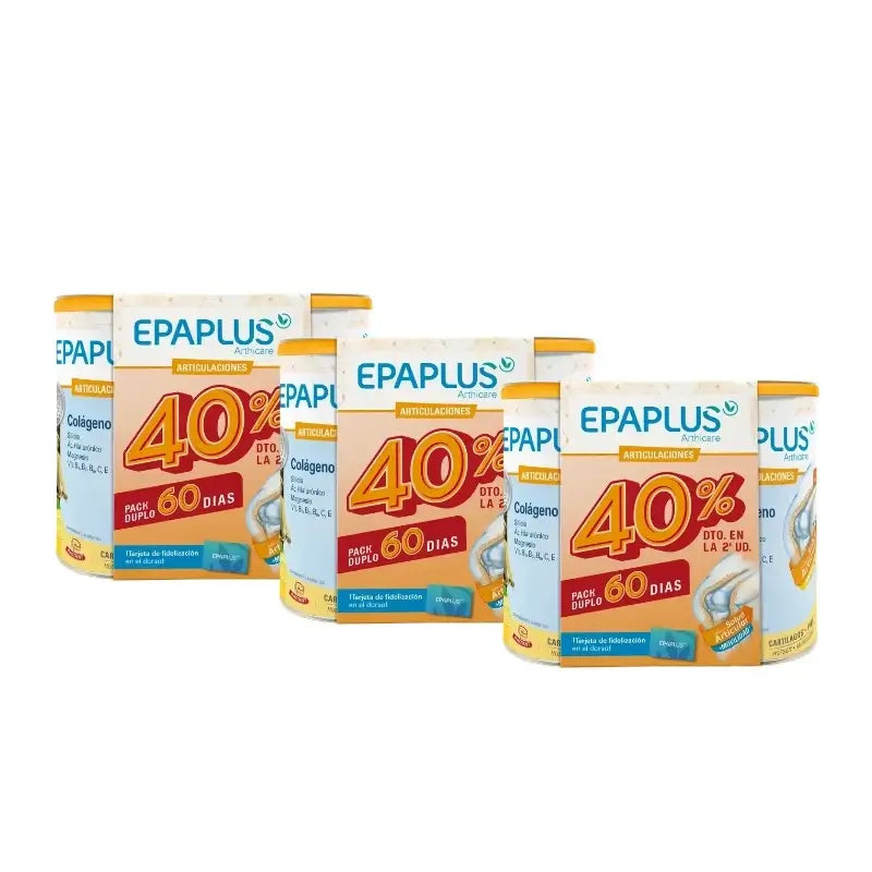Epaplus Arthicare Collagene Antiox alla vaniglia in polvere, 60 giorni, 654 g, 654 g, confezione da 3