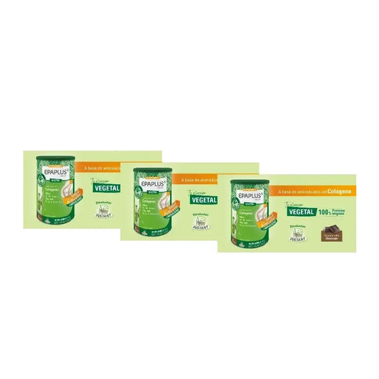 Epaplus Arthicare Collagene Vegetale per il mantenimento, gusto cioccolato, 30 unità, confezione da 3