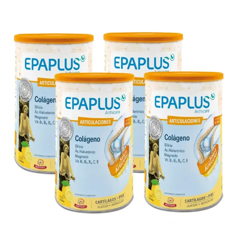 Epaplus Arthicare Collagen al gusto di limone, confezione da 4 x 334,25 grammi