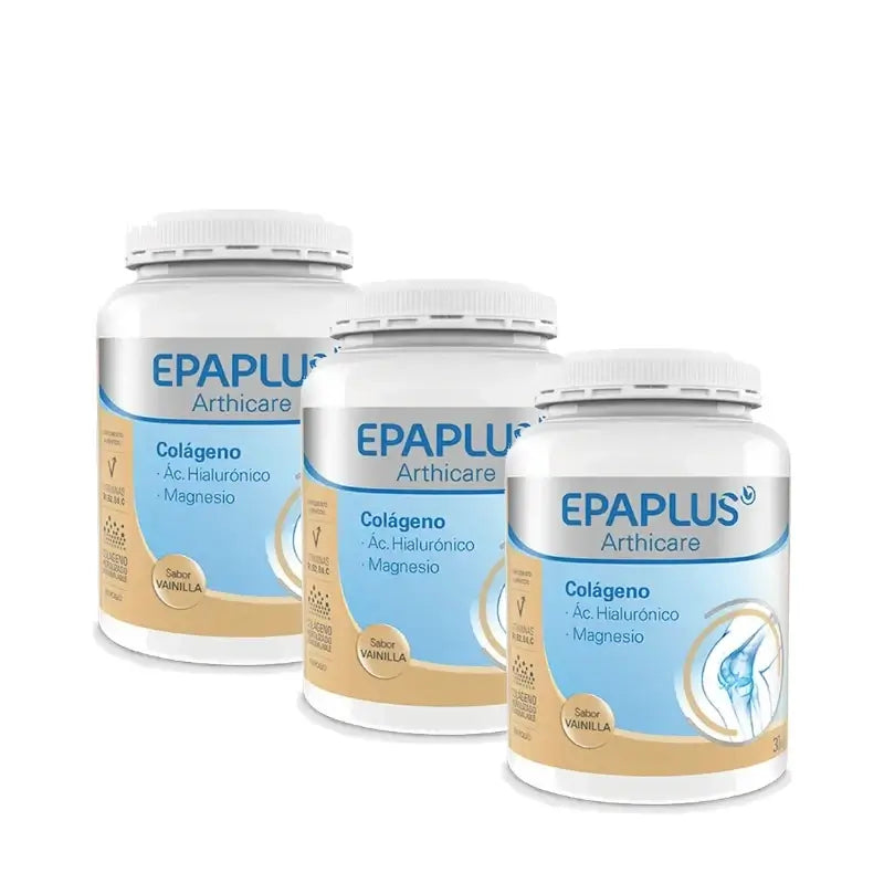 Epaplus Arthicare Collagene al gusto di vaniglia senza silicio, 30 giorni, 325 g, confezione da 3