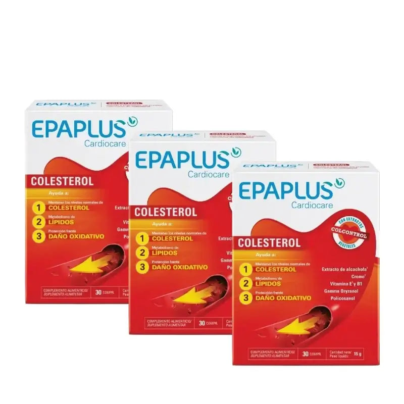Epaplus Cardiocare Colesterolo, 30 compresse, confezione da 3