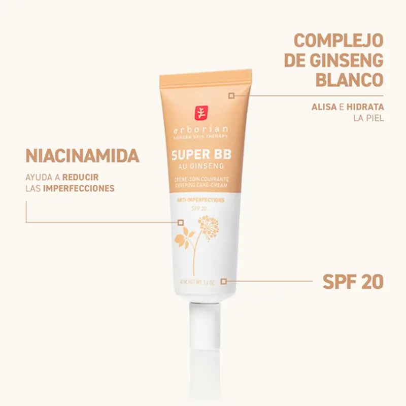 Erborian Super Bb Caramello, 15 ml