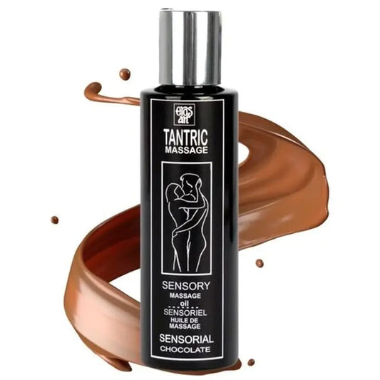 Eros-Art Olio per massaggi tantrici naturale e afrodisiaco al cioccolato 100 ml