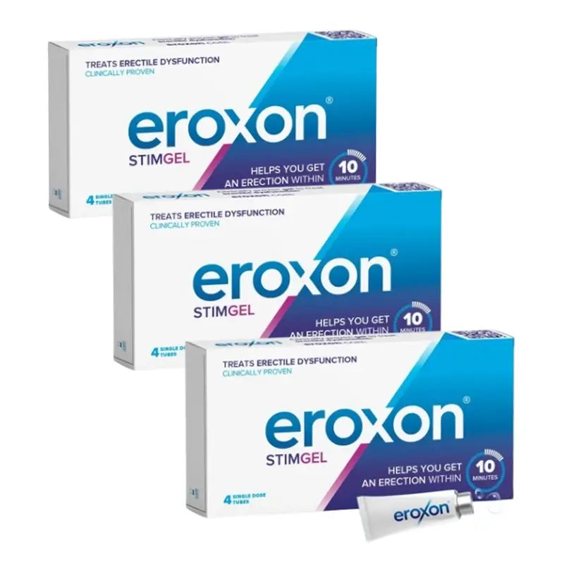 Eroxon Stimgel Gel per la disfunzione erettile, 3 x 4 tubi monodose