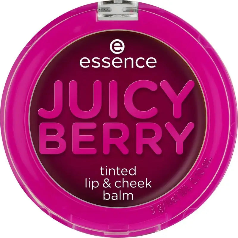 Essence Juicy Berry Violet Colour Balsamo per labbra e guance, 3 g