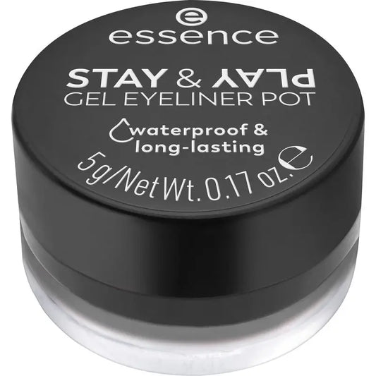 Essence Eyeliner Gel In Jar Stay & Play 01 , 5 gr