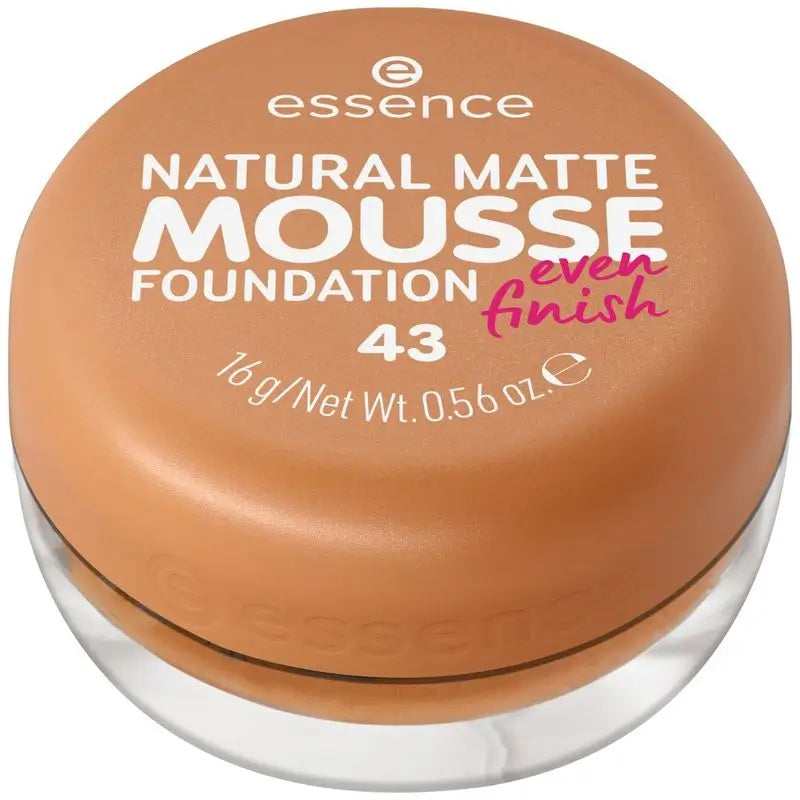 Essence Makeup In Mousse Fondotinta in mousse naturale opaco 43, 16 gr