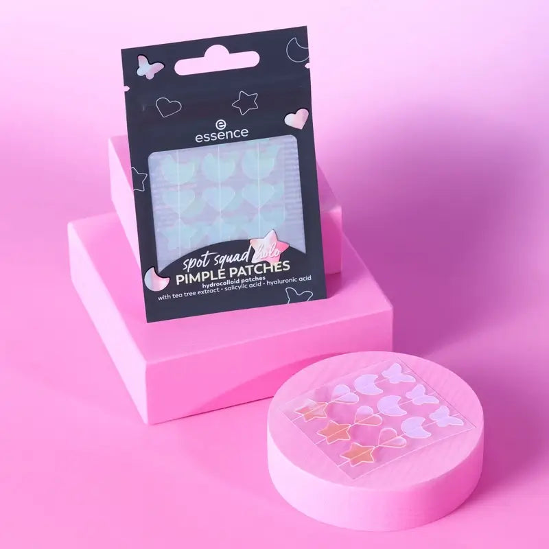 Essence Spot Squad Holo 10 Cerotti per brufoli, 24 pezzi