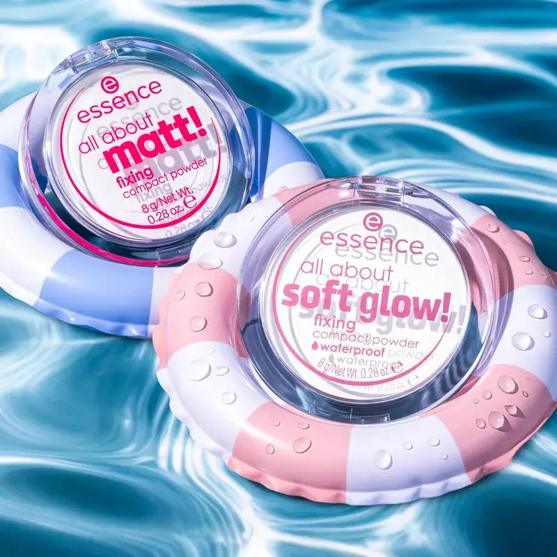 Essence Waterproof Compact Powder All About Soft Glow! , 8 gr