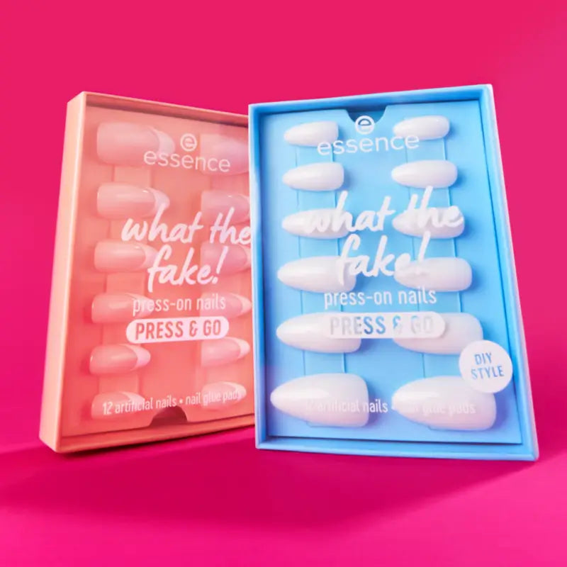 Essence Unghie finte What The Fake! Press & Go 01, 12 articoli