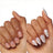 Set manicure Essence con unghie finte What The Fake! Unghie a pressione 01 , 28 pezzi