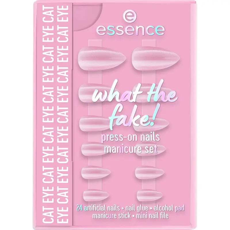 Set manicure Essence con unghie finte What The Fake! Unghie a pressione 02 , 28 pezzi