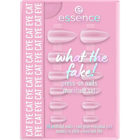 Set manicure Essence con unghie finte What The Fake! Unghie a pressione 02 , 28 pezzi