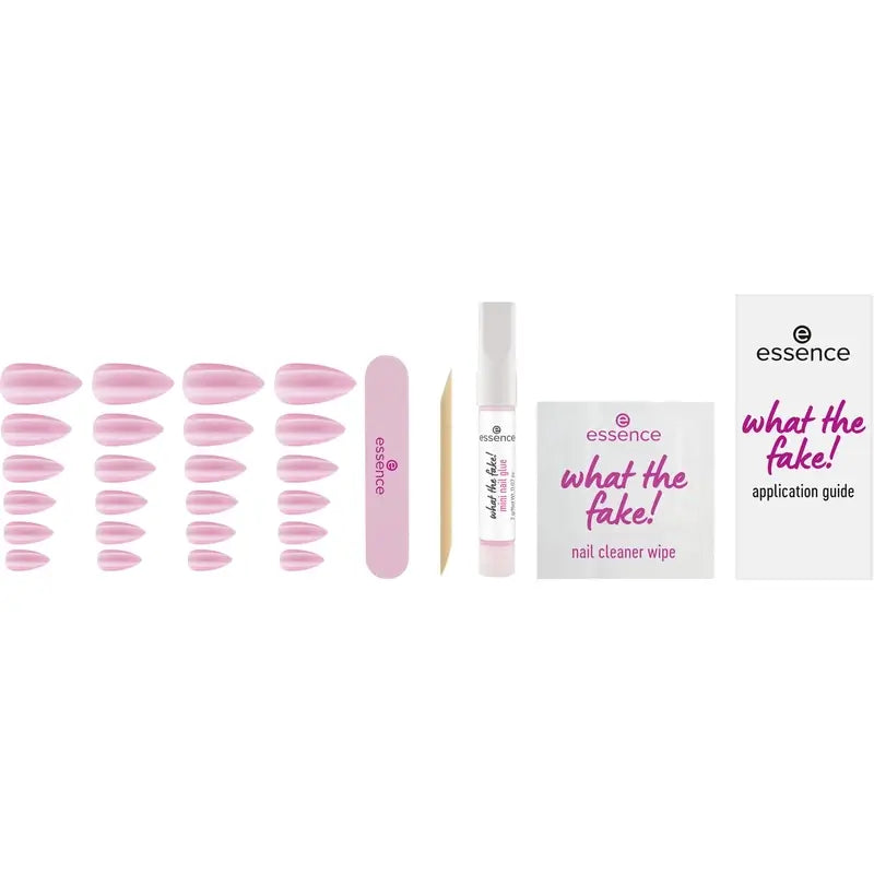 Set manicure Essence con unghie finte What The Fake! Unghie a pressione 02 , 28 pezzi