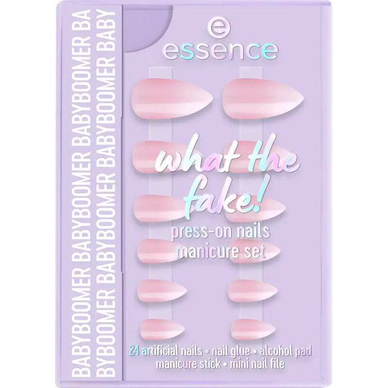 Set manicure Essence con unghie finte What The Fake! Unghie a pressione 03 , 28 pezzi