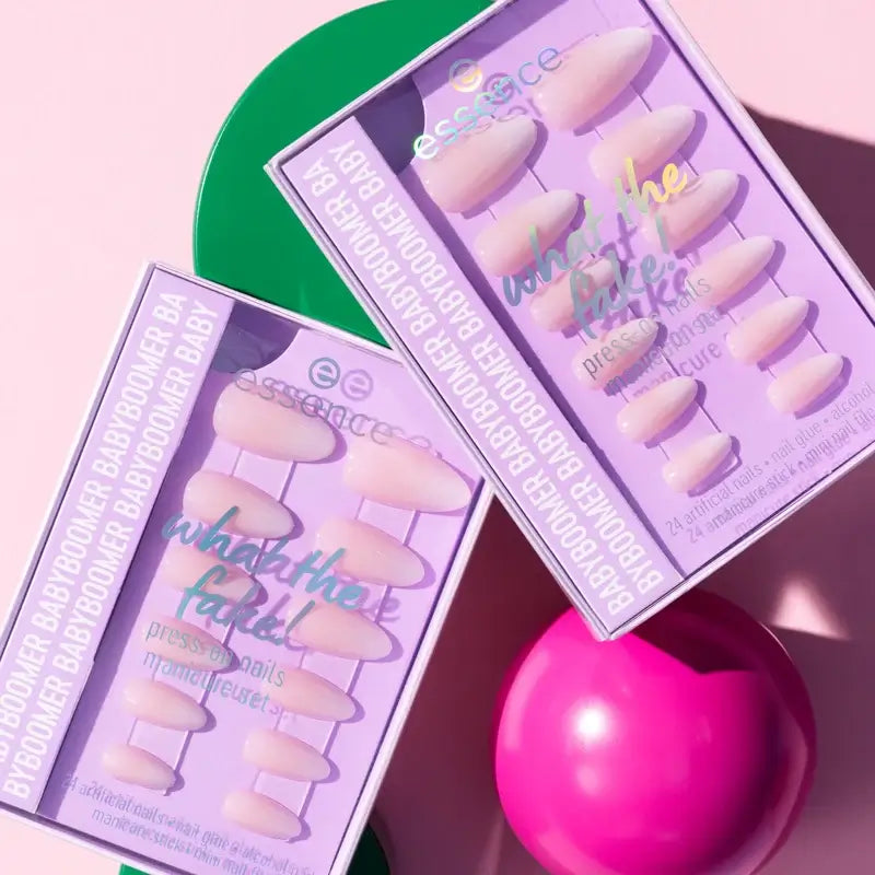 Set manicure Essence con unghie finte What The Fake! Unghie a pressione 03 , 28 pezzi