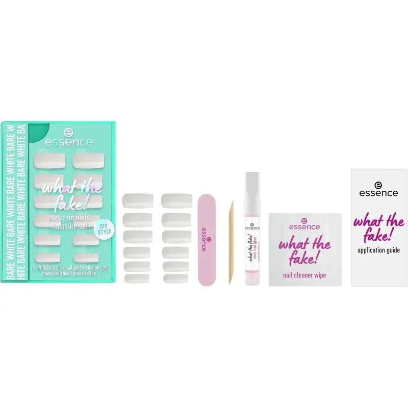 Set manicure Essence con unghie finte What The Fake! Unghie a pressione 04 , 28 pezzi