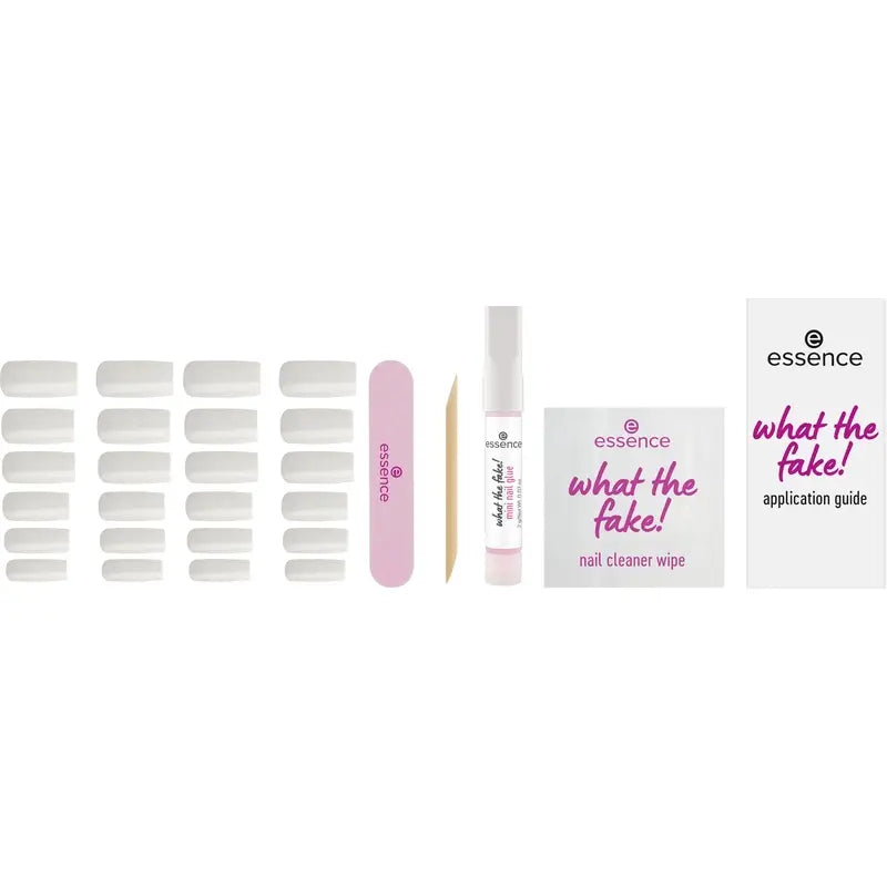 Set manicure Essence con unghie finte What The Fake! Unghie a pressione 04 , 28 pezzi