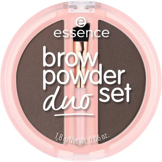Essence Polvere per sopracciglia Duo Set 03 Marrone, 1,8 g