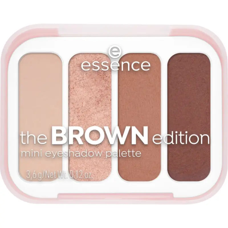 Essence Mini Palette di ombretti The Brown Edition, 3,6 g