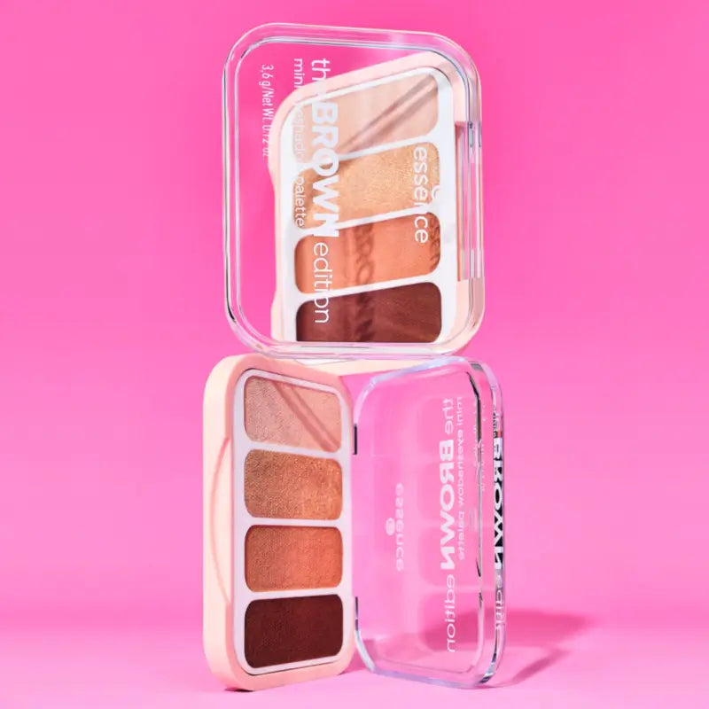 Essence Mini Palette di ombretti The Brown Edition, 3,6 g