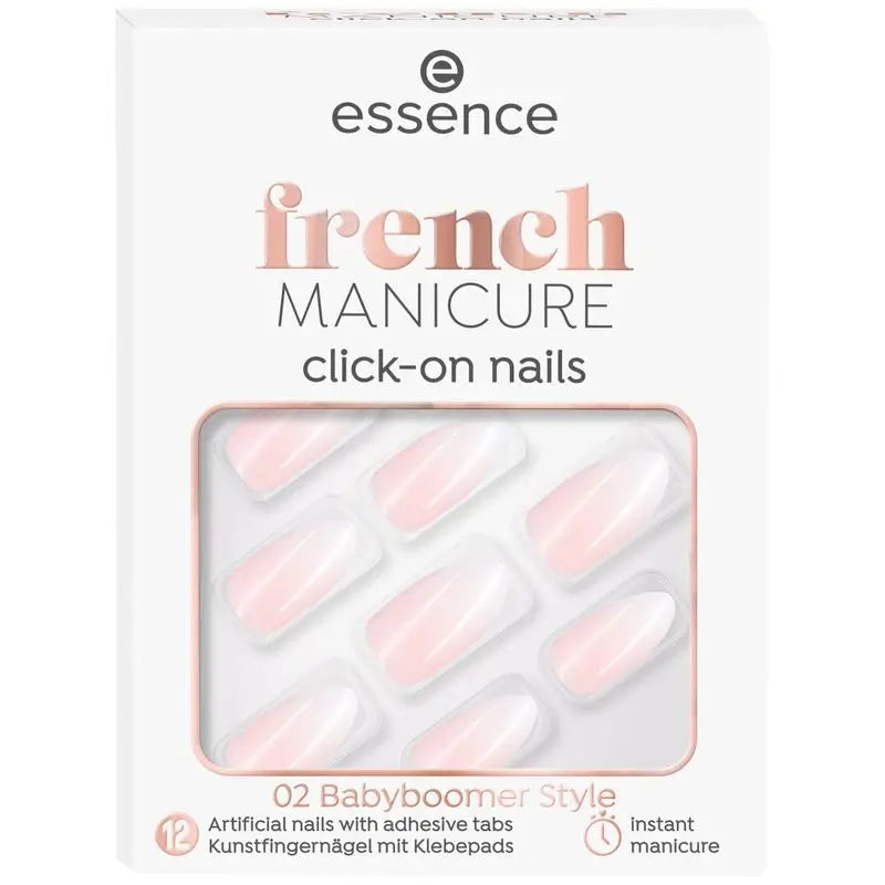 Unghie artificiali Essence Click-On French Manicure 02, 12 unità