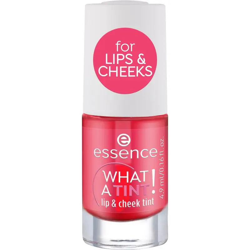 Essence What A Tint! Tinta per labbra e guance rossa, 4,9 ml