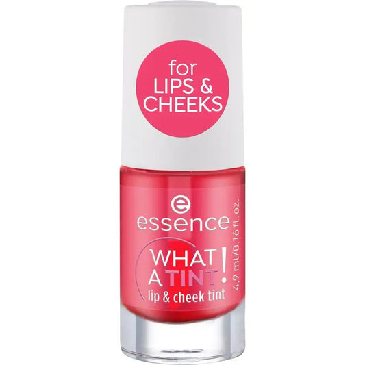 Essence What A Tint! Tinta per labbra e guance rossa, 4,9 ml