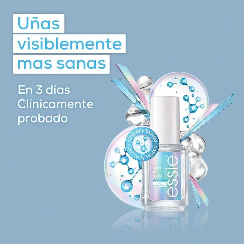 Essie Hard To Resist Advanced, trattamento indurente per unghie, tecnologia Msm, trasparente