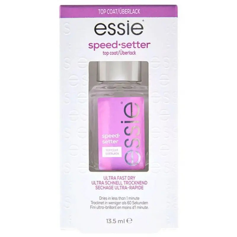 Essie Trattamento per unghie dal finish lucido e dall'asciugatura rapida in meno di un minuto - Top Coat Speed Setter - 13,5 Ml