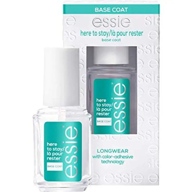 Essie Trattamento per unghie con tecnologia Colour Bonding, prolunga la durata dello smalto - Base Here To Stay - 13,5 Ml