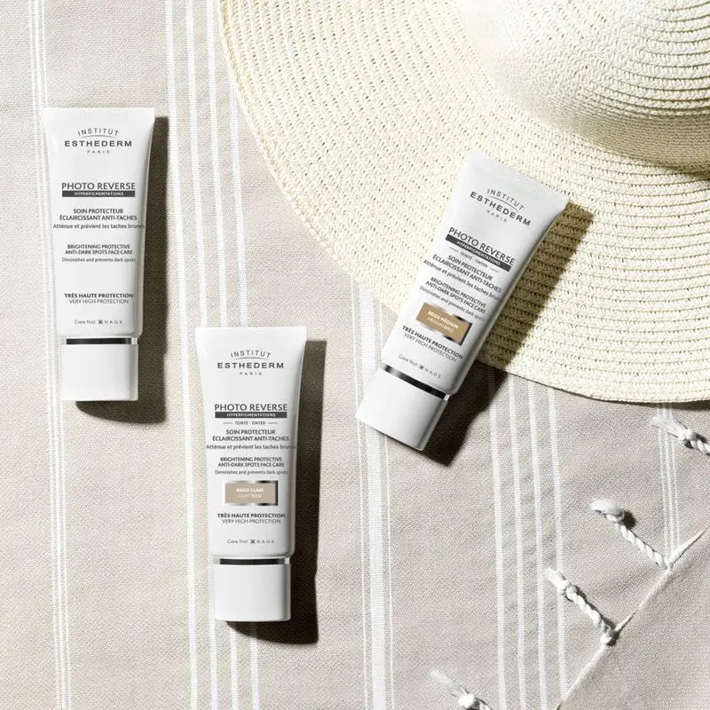 Institut Esthederm Photo Reverse Golden Tone Crema solare anti-brufoli, 50 ml