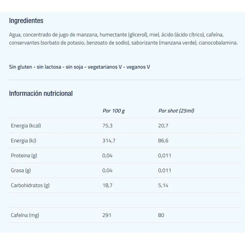 Etixx Caffeine Shot 6 pz.